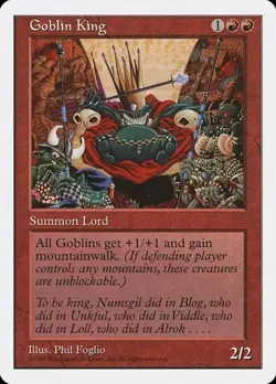 Goblin King 5th Edition MP MTG - Image 1