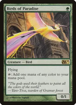Birds of Paradise Magic 2011 NM MTG - Image 1