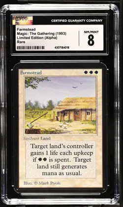 FARMSTEAD Alpha Rare Reserved List CGC 8 Vintage MTG [Nostalgium] - Image 1