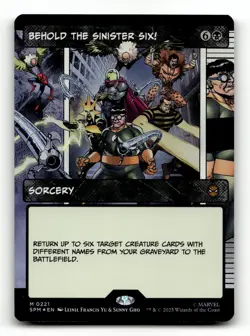 Behold the Sinister Six! (Borderless) 221 Foil M Marvel's Spider-Man - Image 1