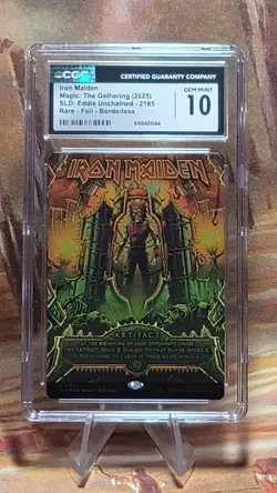 MTG Iron Maiden 🌈 Foil #2185 SLD Iron Maiden Eddie Unchained CGC10 🔥 - Image 1