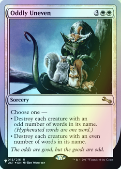MTG Oddly Uneven Foil ** The List (Unfinity Foil Edition) ** English (NM) - Image 1