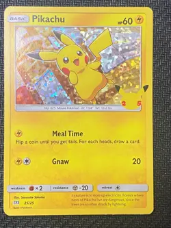 Pokemon Pikachu Holo Card McDonalds 25th Anniversary 2021 Promo TCG 25/25 - Image 1