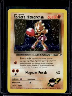 2000 Pokemon Gym Heroes Rocket's Hitmonchan #11/132 - Image 1