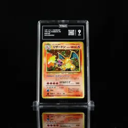 Pokemon Charizard Base Set Japanese Holo Rare #006 TAG 9 Mint 1996 expansion set - Image 1