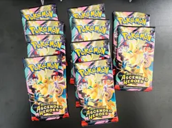 *New Sealed* 10x Pokemon TCG Ascended Heroes Booster Packs Lot - Image 1