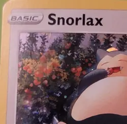 Pokemon TCG Snorlax Sword & Shield Base Set 140/202 Cosmos Holo Rare - Image 2