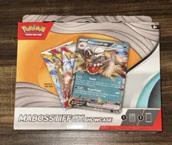 Pokemon Mabosstiff ex Showcase Box Sealed with 3 Booster Packs & 1 Foil - Image 1