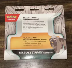 Pokemon Mabosstiff ex Showcase Box Sealed with 3 Booster Packs & 1 Foil - Image 4