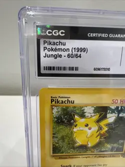 Pokemon 1999 TCG Pikachu Jungle 60/64 CGC 8 NM/MINT - Image 2