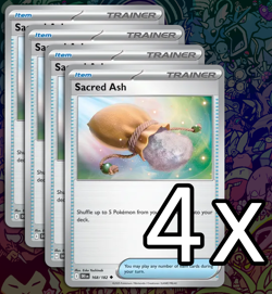 4x Sacred Ash 168/182 - SV10: Destined Rivals - Pokemon TCG - Image 1