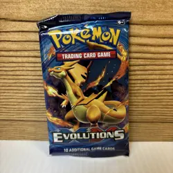 Pokemon XY Evolutions Booster Pack Mega Charizard Art - Factory Sealed 820650801556 - Image 1