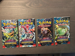 Pokemon TCG S&V Twilight Masquerade Sealed Booster Pack Lot of 4, Art Set - Image 1
