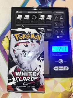 Very Heavy! 22.41g Pokemon TCG SV10.5 White Flare Booster Pack Sealed! - Image 1