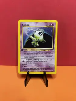 Pokemon 2000- Celebi 03/64 - Neo Revelation Holo - LP (Tiny Crease On Back) - Image 1