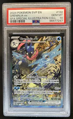 2023-25 Pokemon SV Black Star Promos - SVP EN Greninja ex #132 PSA 10 - Image 1