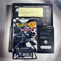 22.89g Pokemon TCG SV 10.5 Black Bolt Booster Pack Sealed! - Image 1
