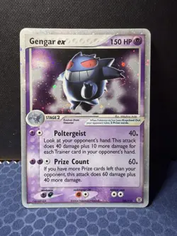 *SWIRL* Pokemon Gengar ex Ultra Rare Holo EX FireRed & LeafGreen 108/112 150 HP - Image 1