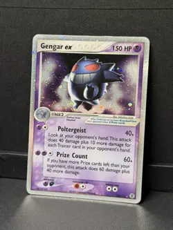 *SWIRL* Pokemon Gengar ex Ultra Rare Holo EX FireRed & LeafGreen 108/112 150 HP - Image 5