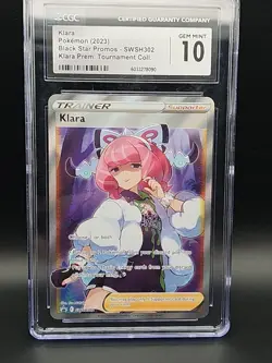 Klara SWSH302 Pokemon Black Star Promo Sword And Shield 2023 Gem Mint CGC 10 - Image 1