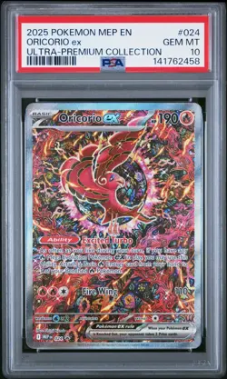 PSA 10 ORICORIO EX 24 POKEMON TCG BLACK STAR PROMO CHARIZARD UPC - Image 1