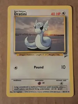 Pokemon Dratini 38/130 Base Set 2 NM See Pictures - Image 1