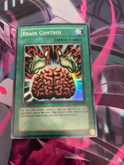 YUGIOH - BRAIN CONTROL - SUPER RARE - TLM - 1ST ED - LP - Image 1