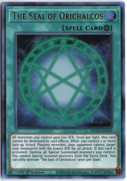 Yugioh - The Seal of Orichalcos DLCS-EN137 1st Edition - Dragons of Legend: The - Image 1