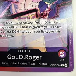 Gol.D.Roger (003) OP13-003 Carrying On His Will One Piece TCG - Image 5