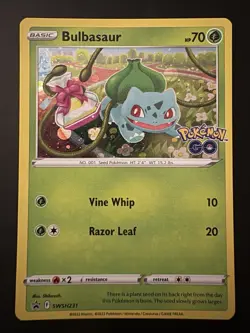 Bulbasaur SWSH231 Black Star Promo Holo Pokemon Card NM - Image 3