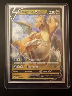 Dragonite V 49/78 Pokemon GO Pokemon Card NM - Image 1