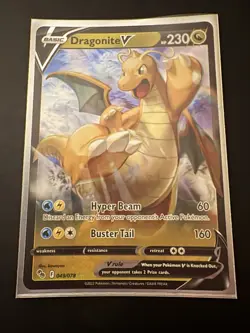 Dragonite V 49/78 Pokemon GO Pokemon Card NM - Image 2