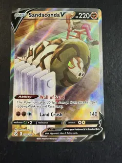 NM Sandaconda V Alt Art 252/264 – Fusion Strike Ultra Rare Pokemon Card - Image 1