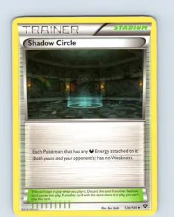 Pokemon TCG Shadow Circle XY Base Set 126/146 Regular Uncommon Card Played LP - Image 1