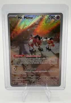 Mr. Mime 179/165 Sv: Scarlet & Violet 151 Holo Full Art Pokemon Card - Image 3