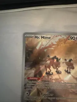 Pokemon TCG Mr. Mime Scarlet & Violet Holo Illustration Card 179/165 Rare - Image 2