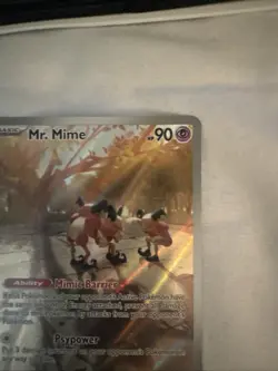 Pokemon TCG Mr. Mime Scarlet & Violet Holo Illustration Card 179/165 Rare - Image 3