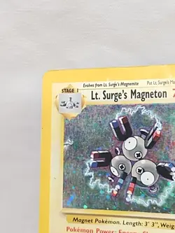 Heavily Played Lt. Surge's Magneton Gym Heroes 8/132 Holo Pokemon Card - Image 4