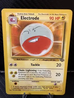 Electrode 18/64 Jungle Non Holo Rare WOTC 1999 Pokemon Card LP - Image 1