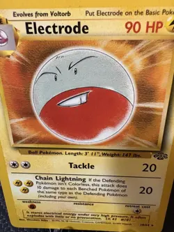 Electrode 18/64 Jungle Non Holo Rare WOTC 1999 Pokemon Card LP - Image 2