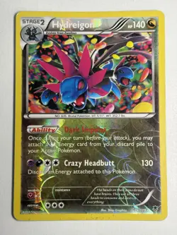 Hydreigon 74/119 Holo Rare XY Phantom Forces Pokemon Card - Image 1