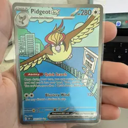 Pokemon Pidgeot EX OBF Rare Holo 225/197 280 HP 120 Card Pokemon TCG Card Stock - Image 1