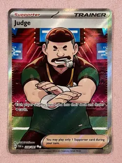 Judge | Paldean Fates 228/091 | Full Art Trainer | Pokemon Card TCG | NM - Image 1