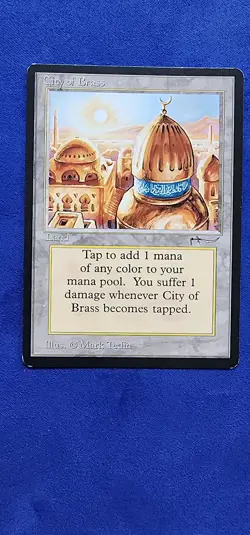 MTG City of Brass - Light Play (LP) Condition from the Arabian Nights Expansion - Image 1