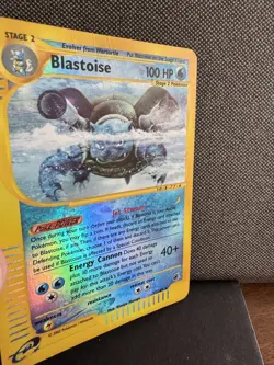 Pokemon Card - Blastoise 37/165 - Expedition Base Set - Reverse Holo - Image 2