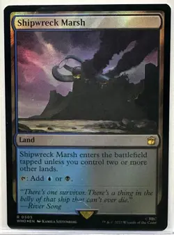 Shipwreck Marsh, Doctor Who, Magic the Gathering, MTG, FOIL (305) - Image 1