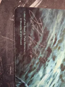Lake of the Dead MTG Playmat SIGNED Pete Venters Wizards Of The Coast - Image 2