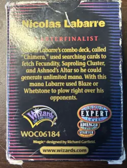 Nicolas Labarre 2000 Brussels World Championship Deck - Complete - MTG Magic - Image 4
