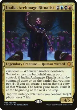 Inalla, Archmage Ritualist - Foil Oversized Commander 2017 MP MTG - Image 1