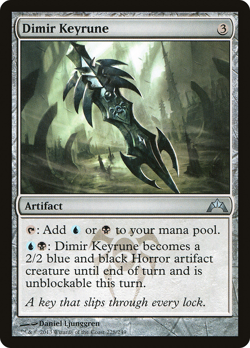 DIMIR KEYRUNE mtg Lightly Played Gatecrash Unc - Image 1